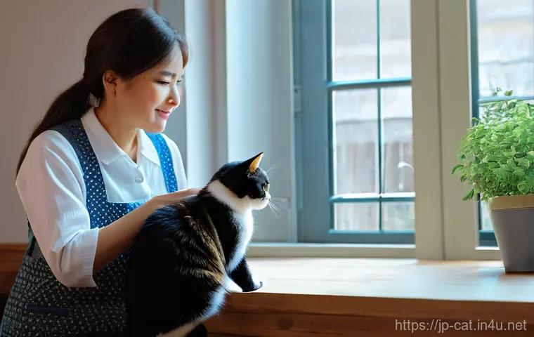 고양이 감염병 예방 - Here are three image generation prompts in English, designed to be detailed and adhere to all safety...